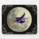 Search for flying witch mousepads Trick or treat