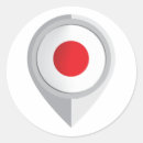 Search for map of japan stickers Flag