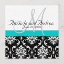 Search for teal and black wedding invitations Modern