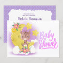 Search for purple giraffe baby shower invitations Jungle