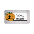 Search for orange cat return address labels Halloween
