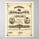 Search for marriage certificate posters Antique