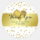 Search for gold foil wedding stickers Vintage