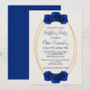 Search for royal blue birthday invitations Gold