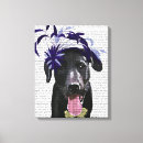 Search for black labrador canvas prints Fascinator