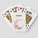 Search for moon playing cards Flowers