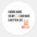 Search for cute cat design stickers Lover
