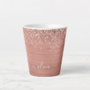 Search for glitter monogram mugs Rose gold