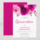 Search for fuchsia quinceanera invitations Quinceañera