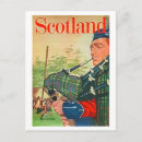Search for bagpipe music postcards Scotland