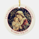 Search for vintage religious christmas tree decorations Virgin mary