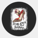 Search for 65 years stickers Old