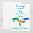 Search for blue turtle invitations Under the sea