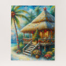 Search for beach hut puzzles Tropical