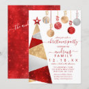 Search for silver and gold christmas invitations Glitter