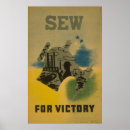 Search for vintage sewing posters War