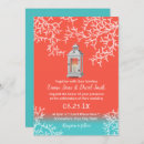 Search for coral reef wedding invitations Tropical