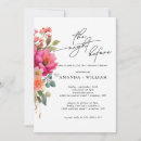 Search for watercolor floral rehearsal dinner invitations Simple