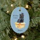 Search for grey and white cat christmas tree decorations Kitten