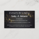 Search for event planning business cards Gold