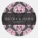 Search for damask bridal shower stickers Girly