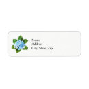 Search for blue hydrangea return address labels Flower