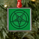 Search for baphomet christmas tree decorations Pentagram