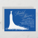 Search for royal blue silver bridal shower invitations Bride