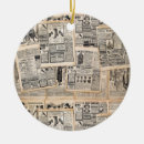 Search for newspaper christmas tree decorations Antique