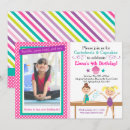 Search for gymnastics birthday invitations Cartwheels and cupcakes