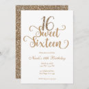Search for white and gold sweet 16 invitations Chic