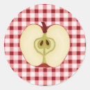 Search for gingham apple stickers Red