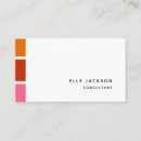 Search for bright color business cards Minimalist