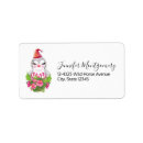 Search for north pole return address labels Watercolor