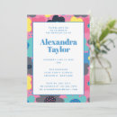 Search for flower pop invitations Retro