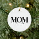 Search for established round christmas tree decorations Black white