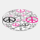Search for black peace sign stickers Pink