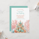Search for sand castle birthday invitations Sea
