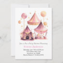 Search for girl circus invitations Watercolor