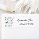 Search for simple floral return address labels Elegant