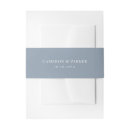 Search for dusty blue invitation belly bands Elegant belly band