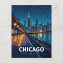 Search for chicago city lights postcards Night