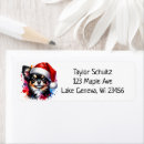 Search for chihuahua dog return address labels Festive