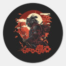 Search for japanese samurai stickers Vintage