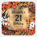 Search for animal birthday stickers For her