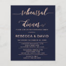 Search for rose gold rehearsal dinner invitations Elegant