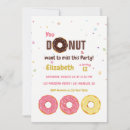 Search for dessert birthday invitations Doughnut party