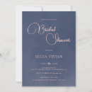 Search for navy blue bridal shower invitations Classic