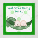 Search for two peas in a pod baby shower invitations Adorable