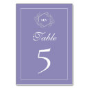Search for monogram table cards Lavender